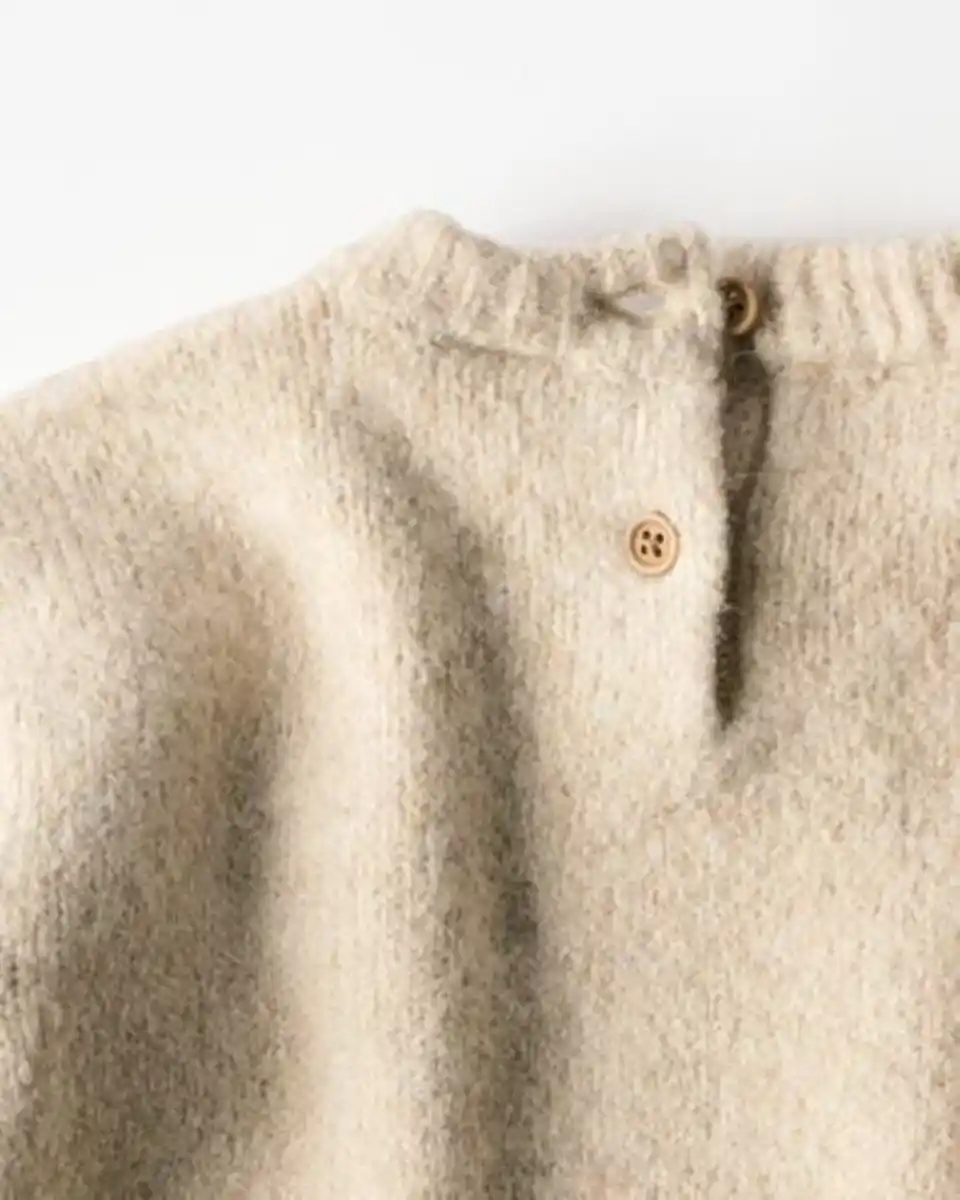 Bild 4 von Babypullover aus Feinstrick sandfarben