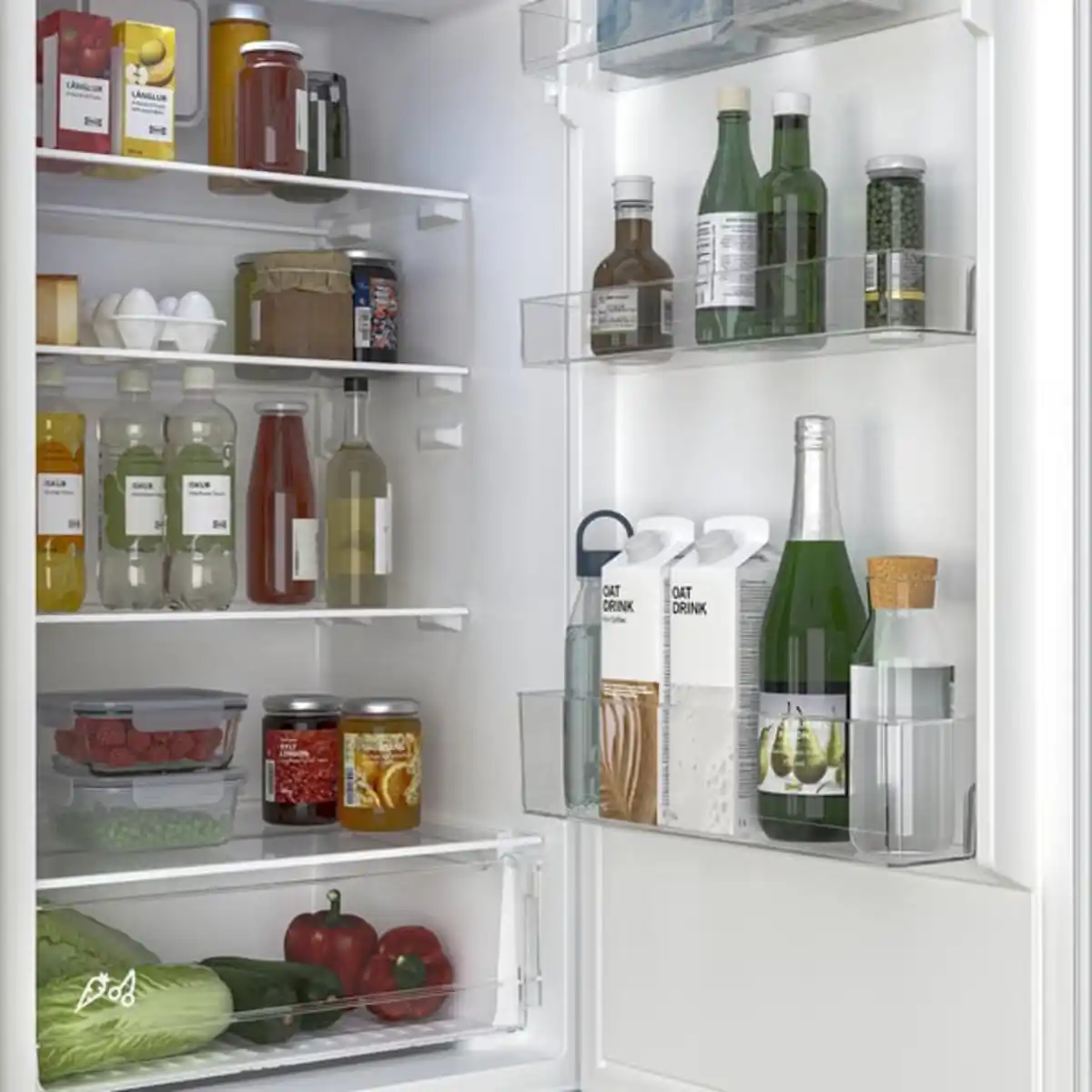 Bild 4 von RISNÄS Kühl-/Gefrierschrank, weiß/IKEA 500 integriert, 192/79 l