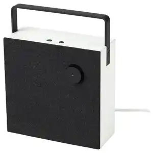 VAPPEBY Bluetooth-Lautsprecher, Gen. 3 weiß/schwarz, 20x20 cm
