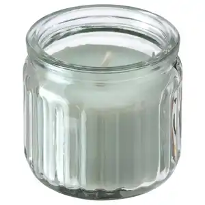 HÖKGÖK Duftkerze im Glas, Apfel hellgrün, 12 Std.