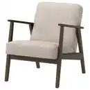 Bild 1 von EKENÄSET Sessel, Nussbaumnachbildung/Kilanda hellbeige