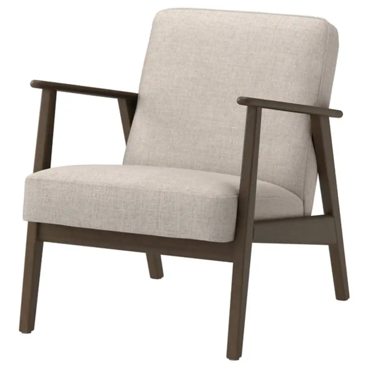 Bild 1 von EKENÄSET Sessel, Nussbaumnachbildung/Kilanda hellbeige