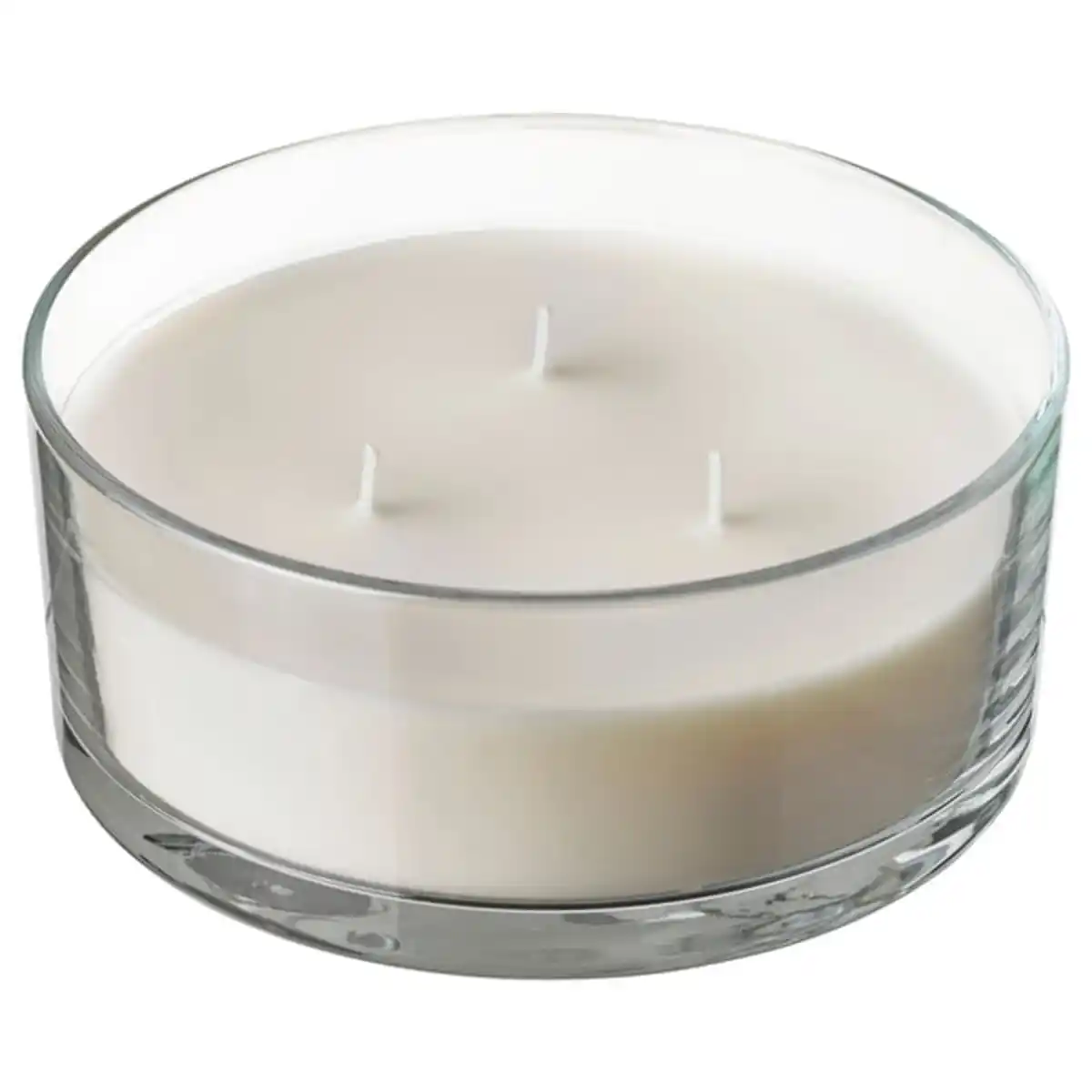 Bild 1 von LOTSFÅGEL Duftkerze im Glas, 3 Dochte, Vanille blassbeige, 25 Std.