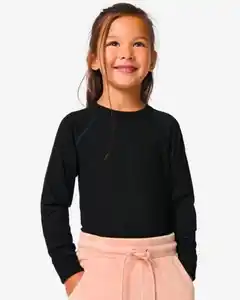 Kinder-Thermoshirt schwarz