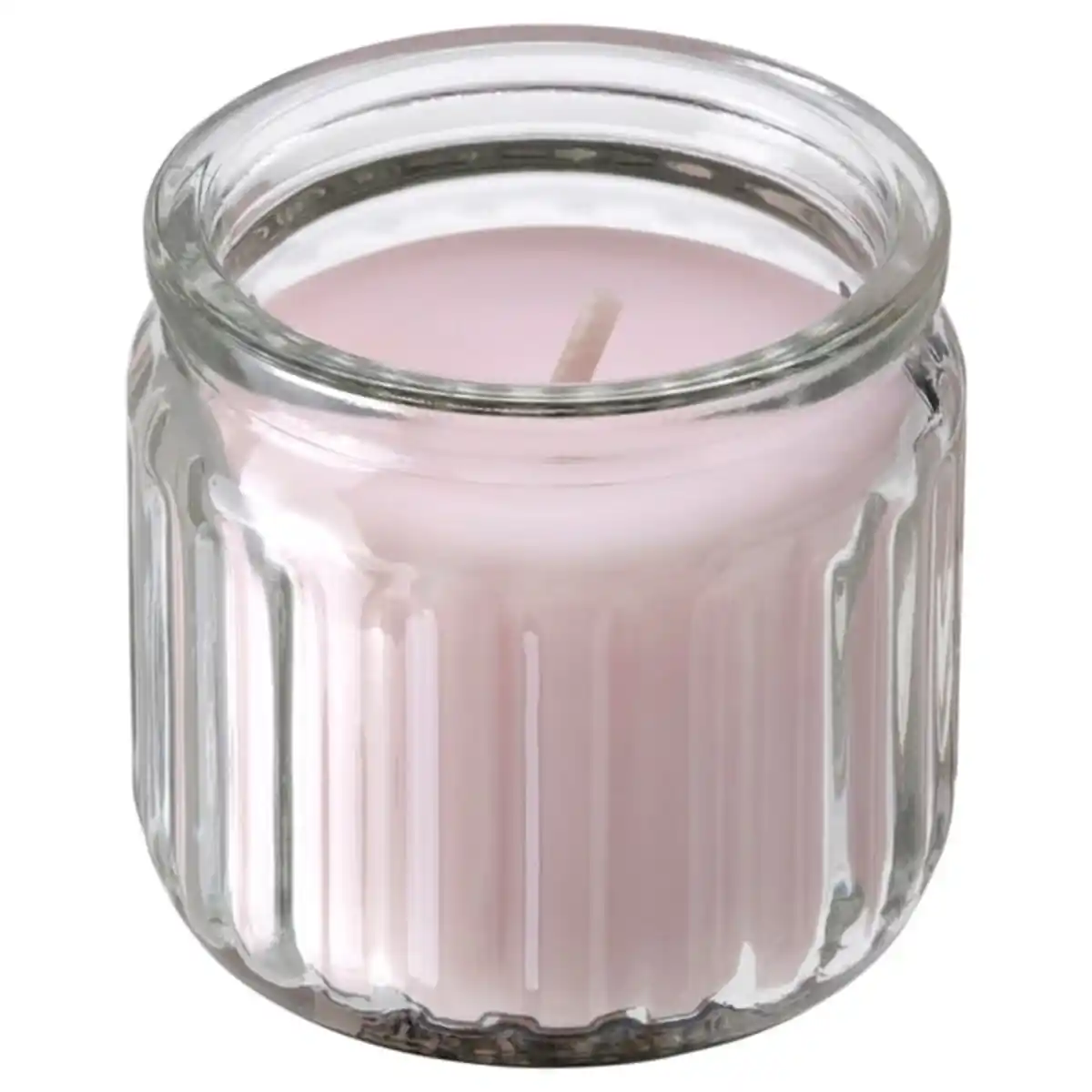 Bild 1 von HÖKGÖK Duftkerze im Glas, rosa Blüten blassrosa, 12 Std.