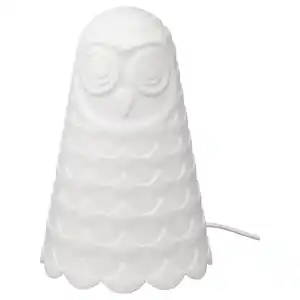 SOLBO Tischleuchte, LED, weiß/Eule, 23 cm