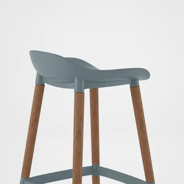 Bild 3 von GRÖNSTA Barhocker, Arbeitsplattenhöhe grautürkis/drinnen/draußen, 64 cm