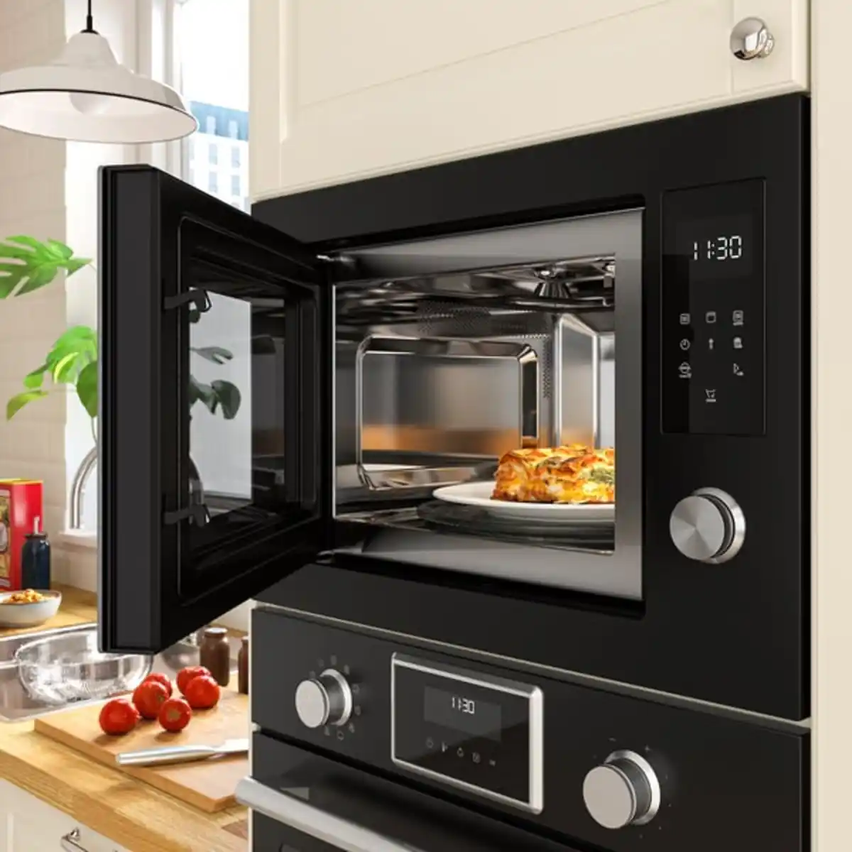 Bild 4 von STENABY Einbaumikrowelle, Grillfunktion IKEA 500/schwarz