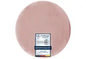 LUXOR living Fellteppich Novara, rund, Höhe: 25 mm, Kunstfell, Kaninchenfell-Haptik, besonders weicher Hochflor