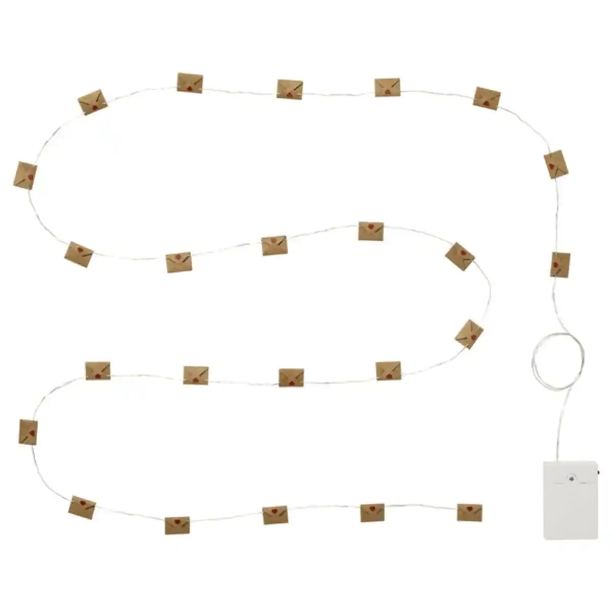 Bild 1 von STRÅLA Lichterkette, LED, Kuvert batteriebetrieben/rot, 2.80 m