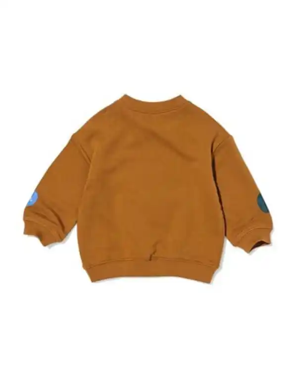 Bild 3 von Babypullover aus Sweatstoff, abstrakt braun