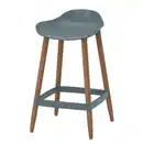 Bild 1 von GRÖNSTA Barhocker, Arbeitsplattenhöhe grautürkis/drinnen/draußen, 64 cm