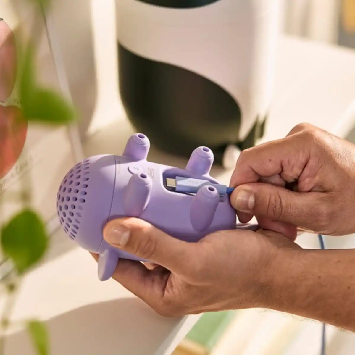 Bild 3 von GREJSIMOJS Bluetooth®-Lautsprecher tragbar, Maus/lila