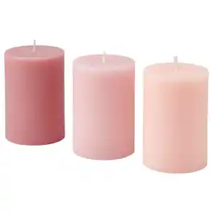LOTSFÅGEL Duftende Blockkerze, rosa Blüten rosa, 30 Std.