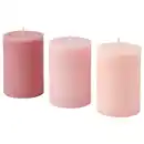 Bild 1 von LOTSFÅGEL Duftende Blockkerze, rosa Blüten rosa, 30 Std.