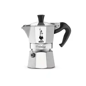 Bialetti Espressokocher, Silber, Metall, 13x25x17 cm, Küchengeräte, Kaffeemaschinen & Zubehör