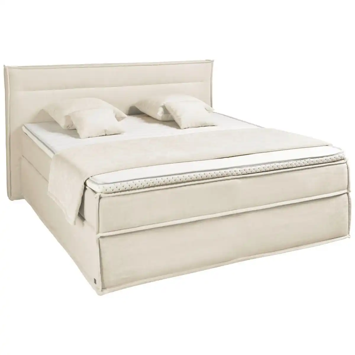 Bild 1 von Musterring Boxspringbett Justb!, Creme, Kunststoff, Textil, H2, 7-Zonen, Höhe ca. 25 cm, 180x200 cm, Dgm, Stoffauswahl, in verschiedenen Größen erhältlich, Matratze Härtegraden erhältlich, Schl