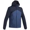 Bild 1 von QUECHUA Regenjacke Herren wasserdicht leicht Wandern - MH100 dunkelblau