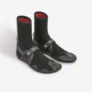 DECATHLON Surfschuhe Naturgummi 3 mm Yulex 900 schwarz
