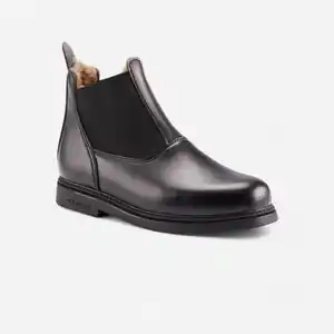 FOUGANZA Winter-Reitstiefeletten 160 Warm Kinder schwarz