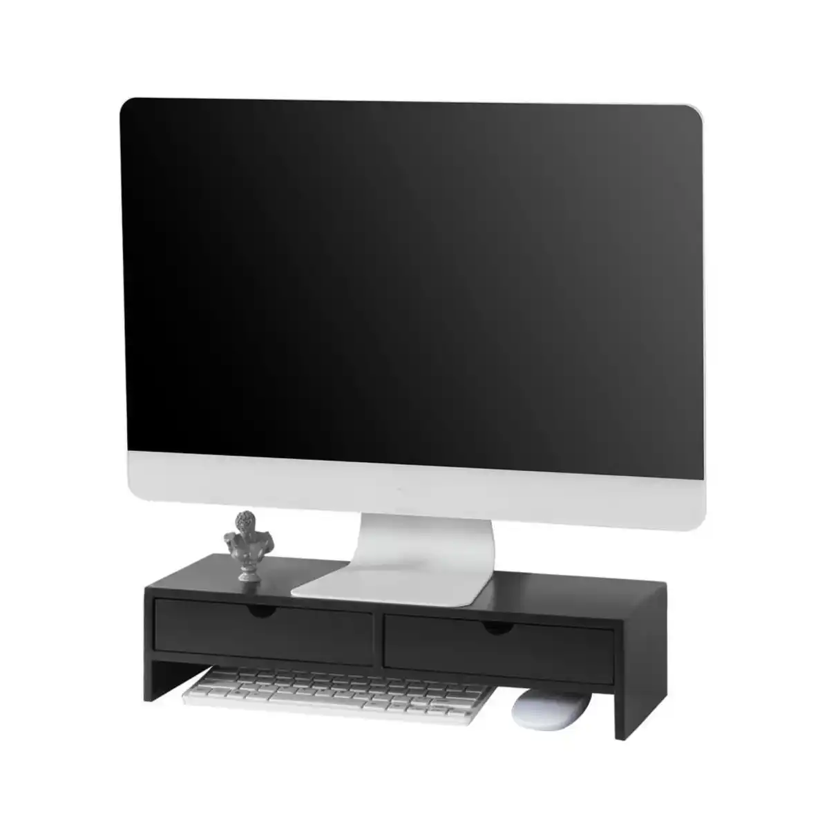 Bild 1 von SoBuy Monitorständer, Schwarz, Holzwerkstoff, 47x11x18 cm, Arbeitszimmer, Bürozubehör