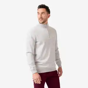 INESIS Herren Golf Pullover Stehkragen winddicht mit Reißverschluss - MW500 grau