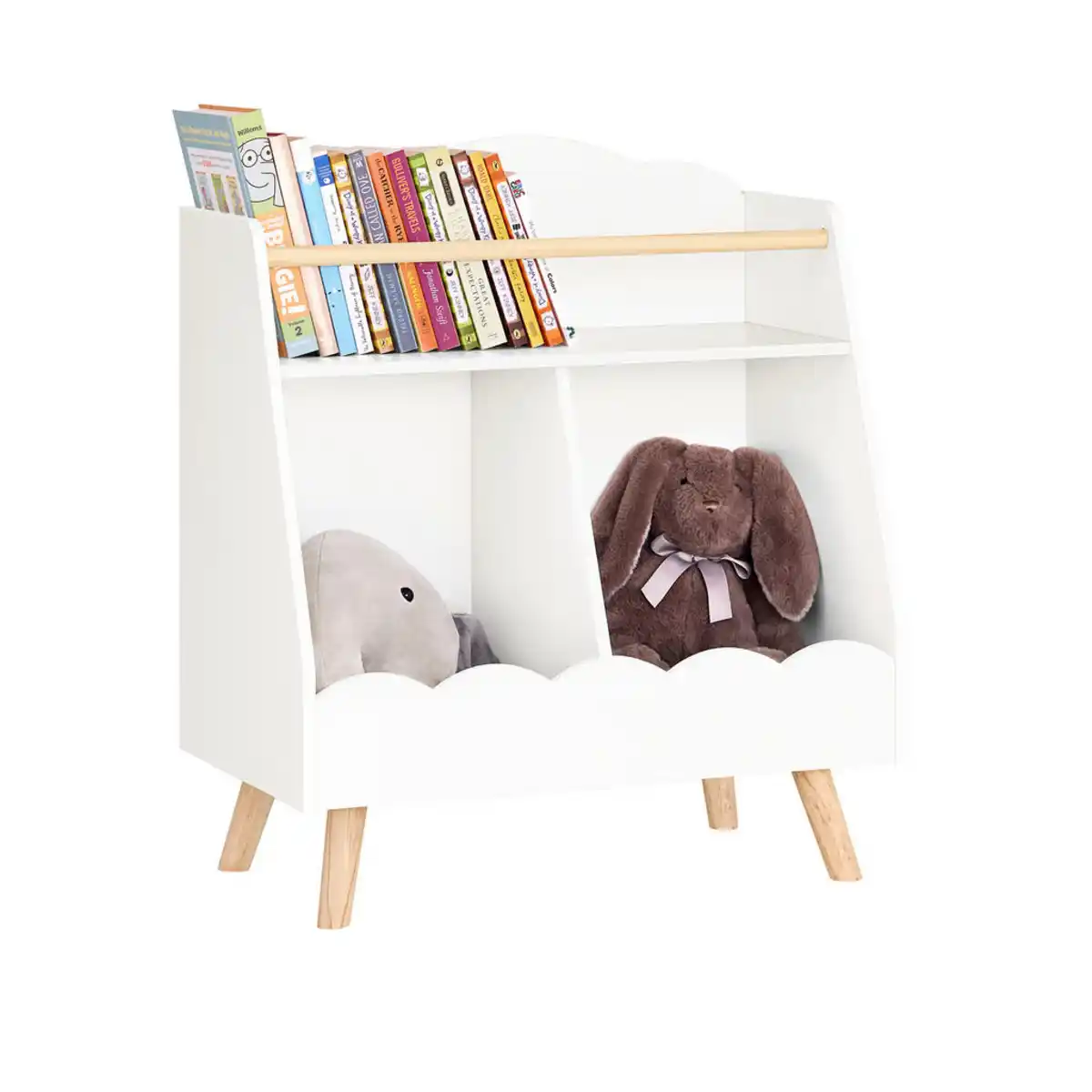 Bild 1 von SoBuy Kinderregal, Weiß, Holzwerkstoff, 61x71x35 cm, Kinderzimmer & Jugendzimmer, Kindermöbel, Kinderregale