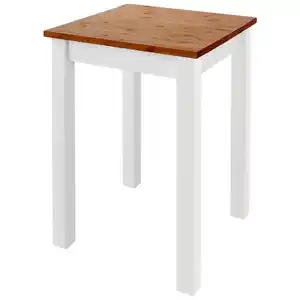 Boxxx Bartisch, Weiß, Bernstein, Holz, Kiefer, massiv, quadratisch, eckig, 78x103x78 cm, in verschiedenen Holzdekoren erhältlich, Küchen, Küchenmöbel, Küchentische
