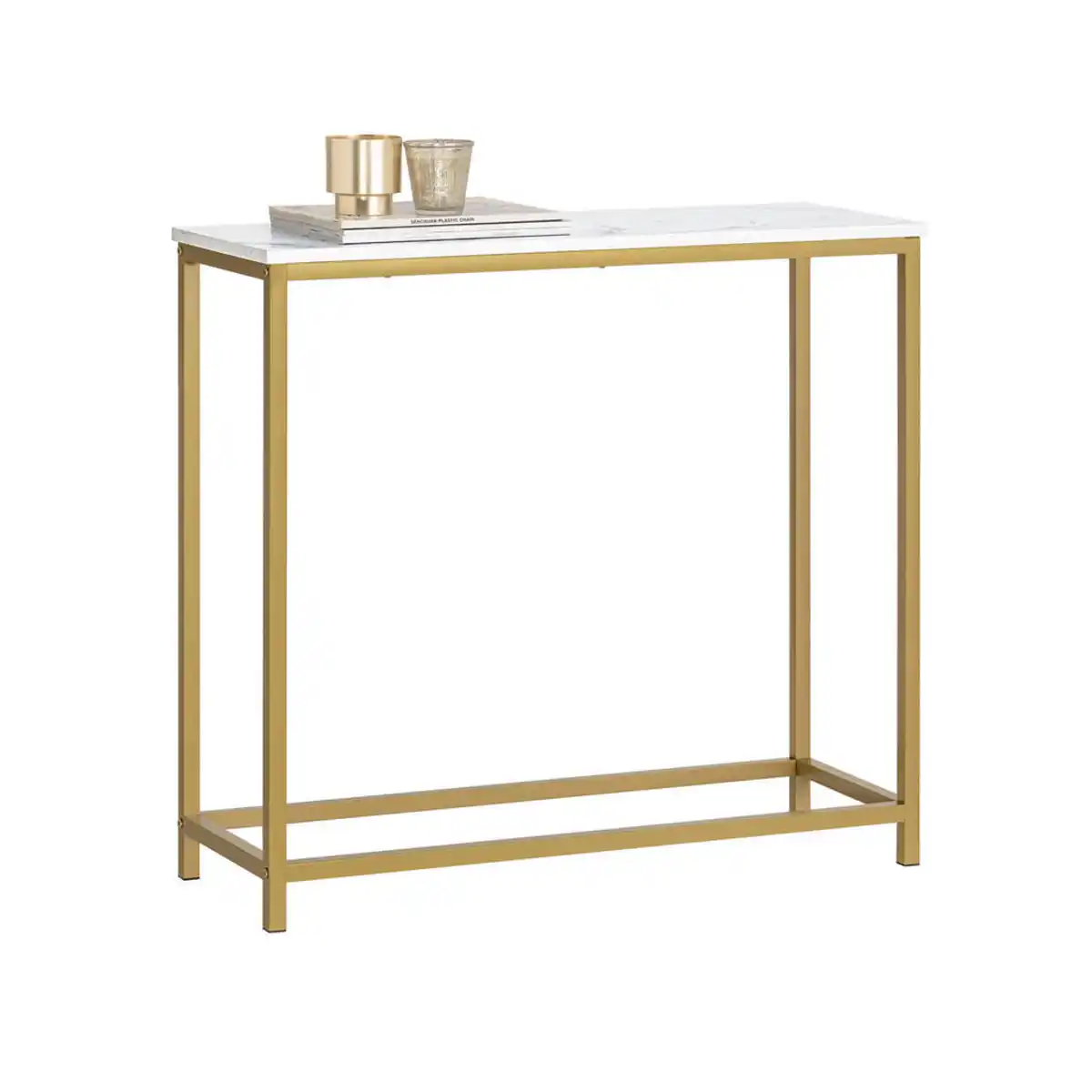Bild 1 von SoBuy Konsolentisch, Gold, Holzwerkstoff, 80x75x30 cm, Wohnzimmer, Wohnzimmertische, Konsolentische