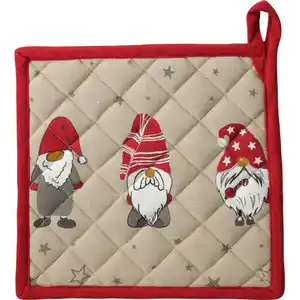 Home Styling Collection Topflappen, Beige, Naturmaterialien, 20x20 cm, Kochen, Geschirrtücher & Schürzen, Topflappen & Ofenhandschuhe