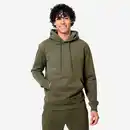 Bild 1 von DOMYOS Hoodie Herren Kapuze warm Sweat - khaki