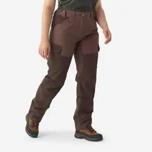 SOLOGNAC Jagd-Regenhose 500 Damen Cargo-Taschen braun