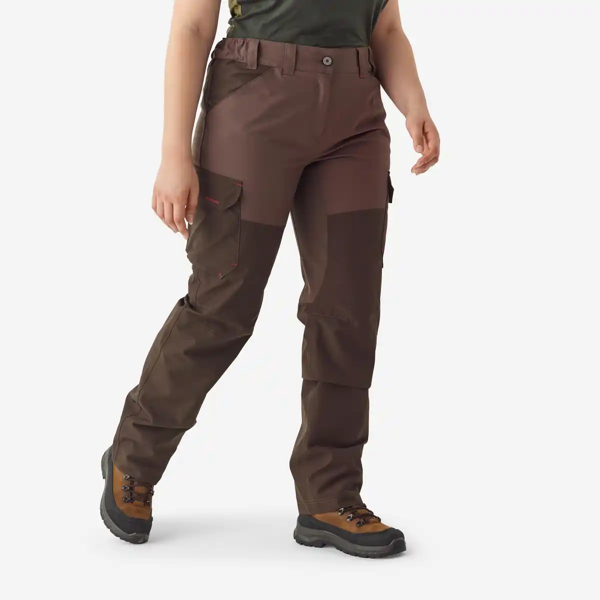 Bild 1 von SOLOGNAC Jagd-Regenhose 500 Damen Cargo-Taschen braun