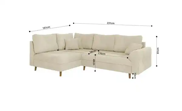 Bild 2 von S-STYLE Ecksofa Trygve