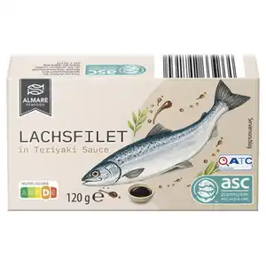 ALMARE SEAFOOD Lachsfilet 120 g, Teriyaki