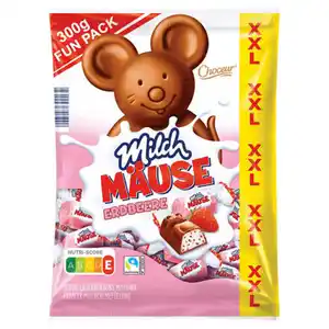 CHOCEUR Milch Mäuse XXL 300 g, Erdbeere