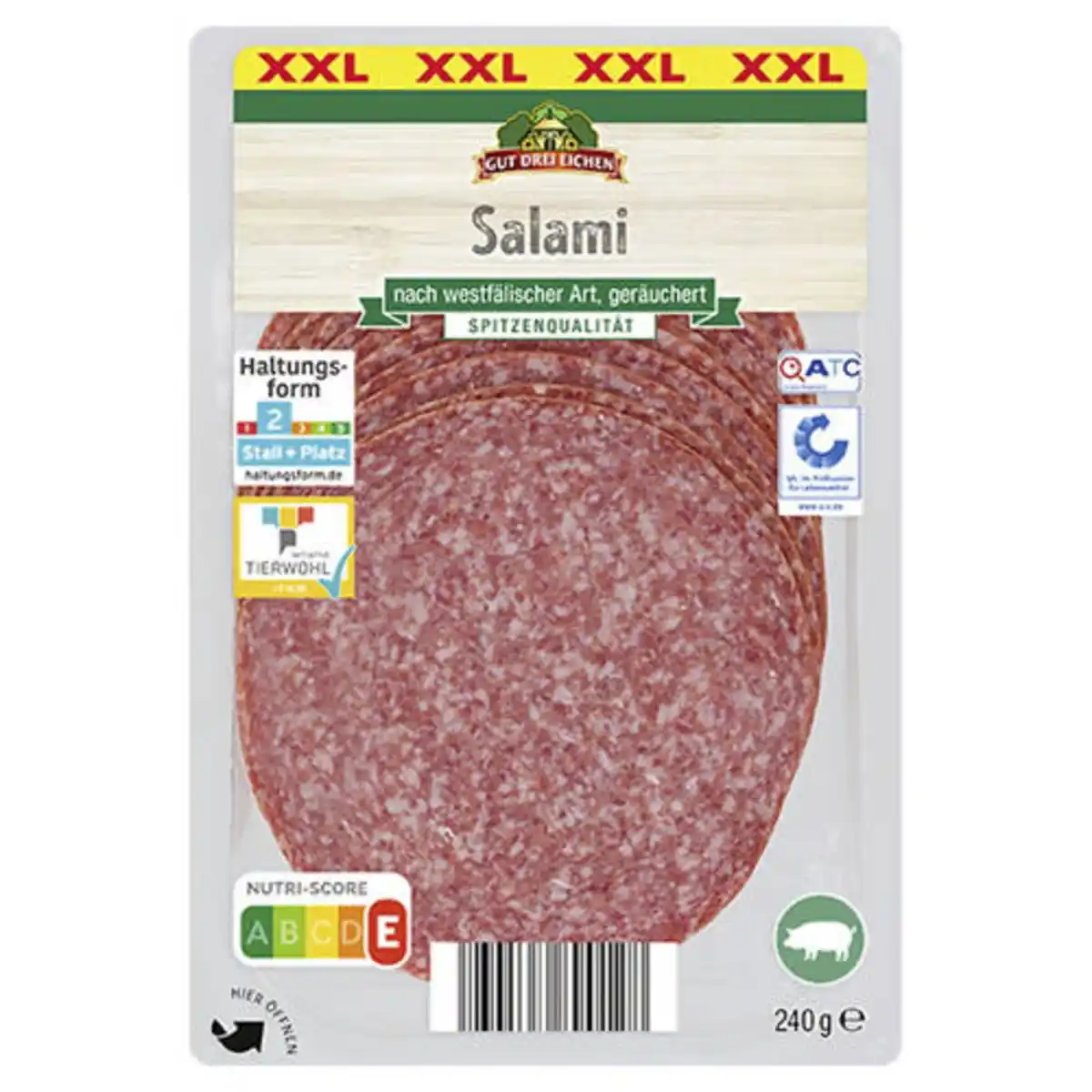 Bild 1 von GUT DREI EICHEN Dauerwurst Aufschnitt 240 g, Salami
