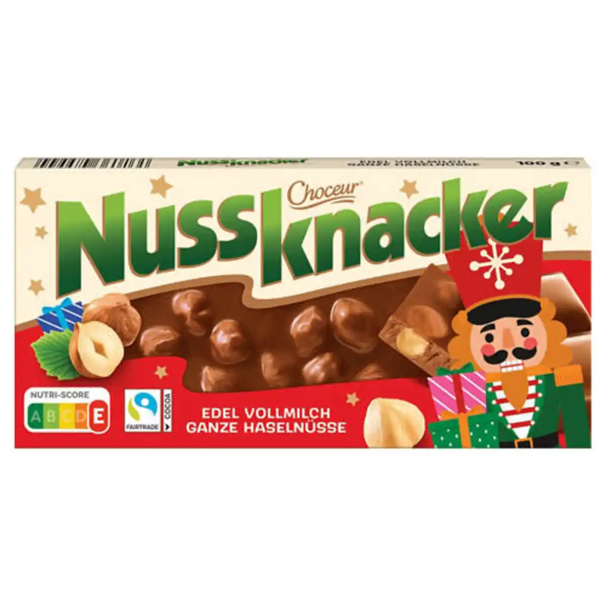 Bild 1 von CHOCEUR Nussknacker Weihnachtsedition 100 g, Vollmilch Nuss