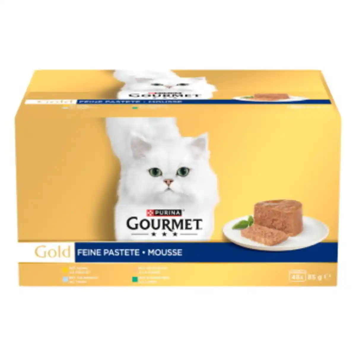 Bild 1 von GOURMET Gold Nassfutter Katze, Adult, Feine Pastete 48x85g