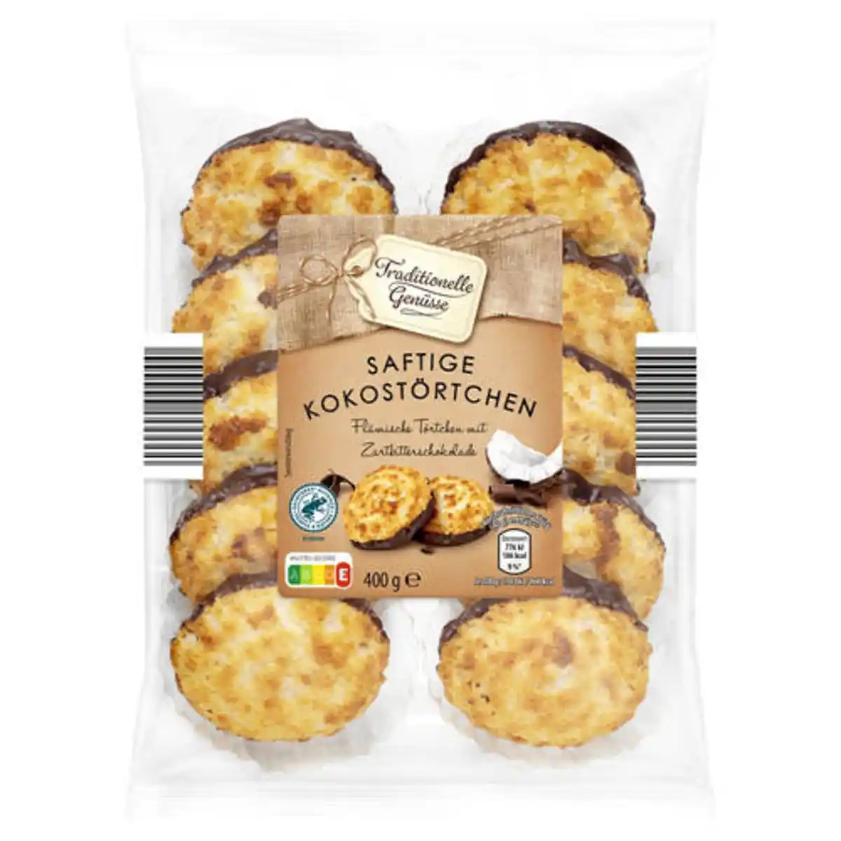 Bild 1 von TRADITIONELLE GENÜSSE Kokostörtchen 400 g, Flämische Törtchen