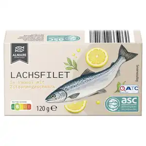 ALMARE SEAFOOD Lachsfilet 120 g, Zitrone