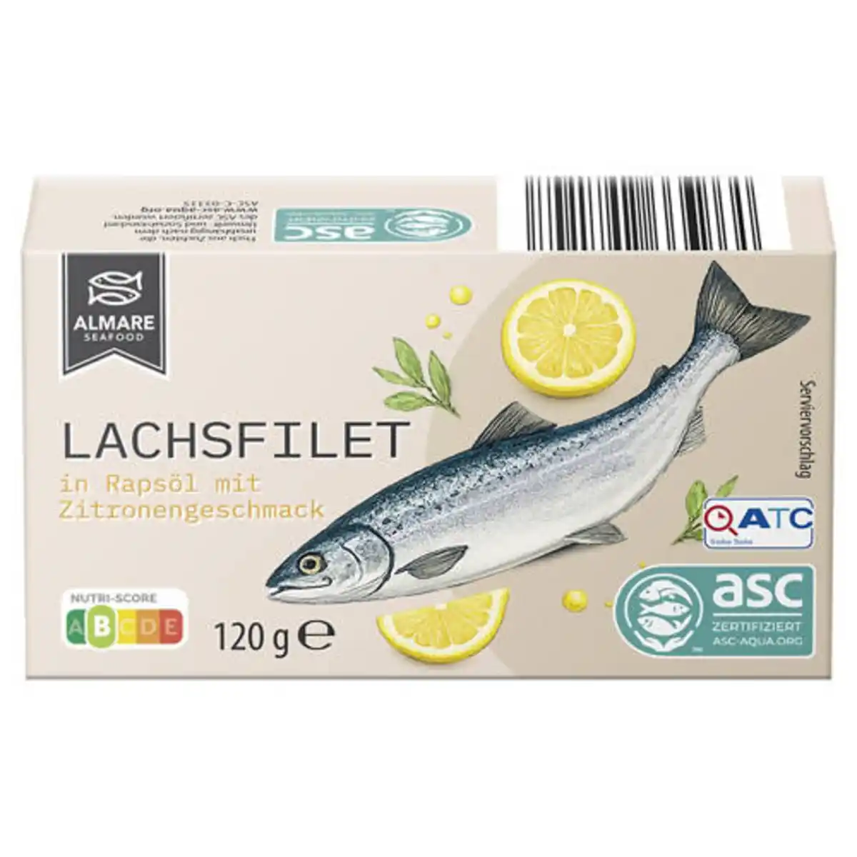 Bild 1 von ALMARE SEAFOOD Lachsfilet 120 g, Zitrone