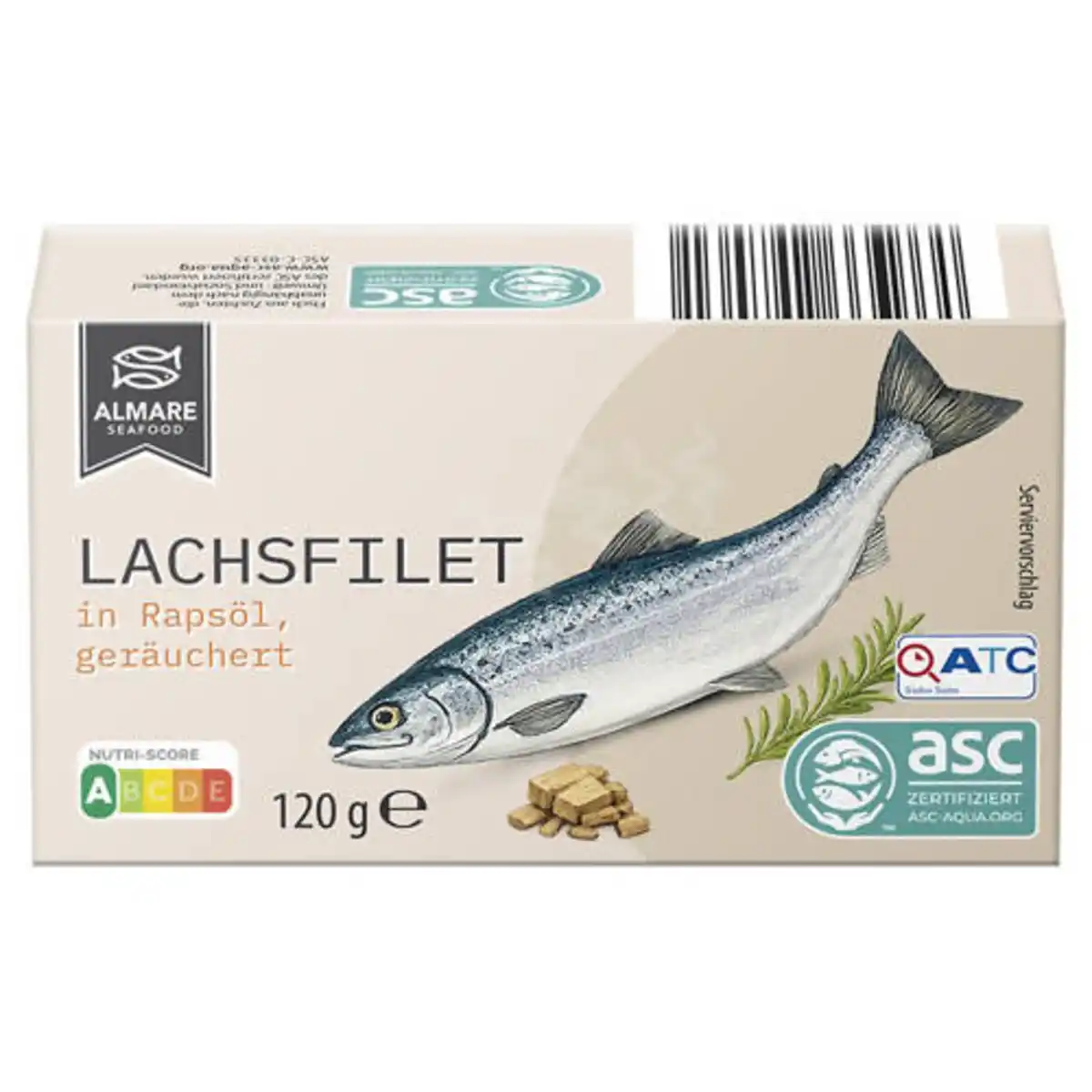 Bild 1 von ALMARE SEAFOOD Lachsfilet 120 g, Geräuchert