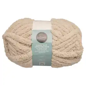 HOME CREATION Garn zum Armstricken, Ecru