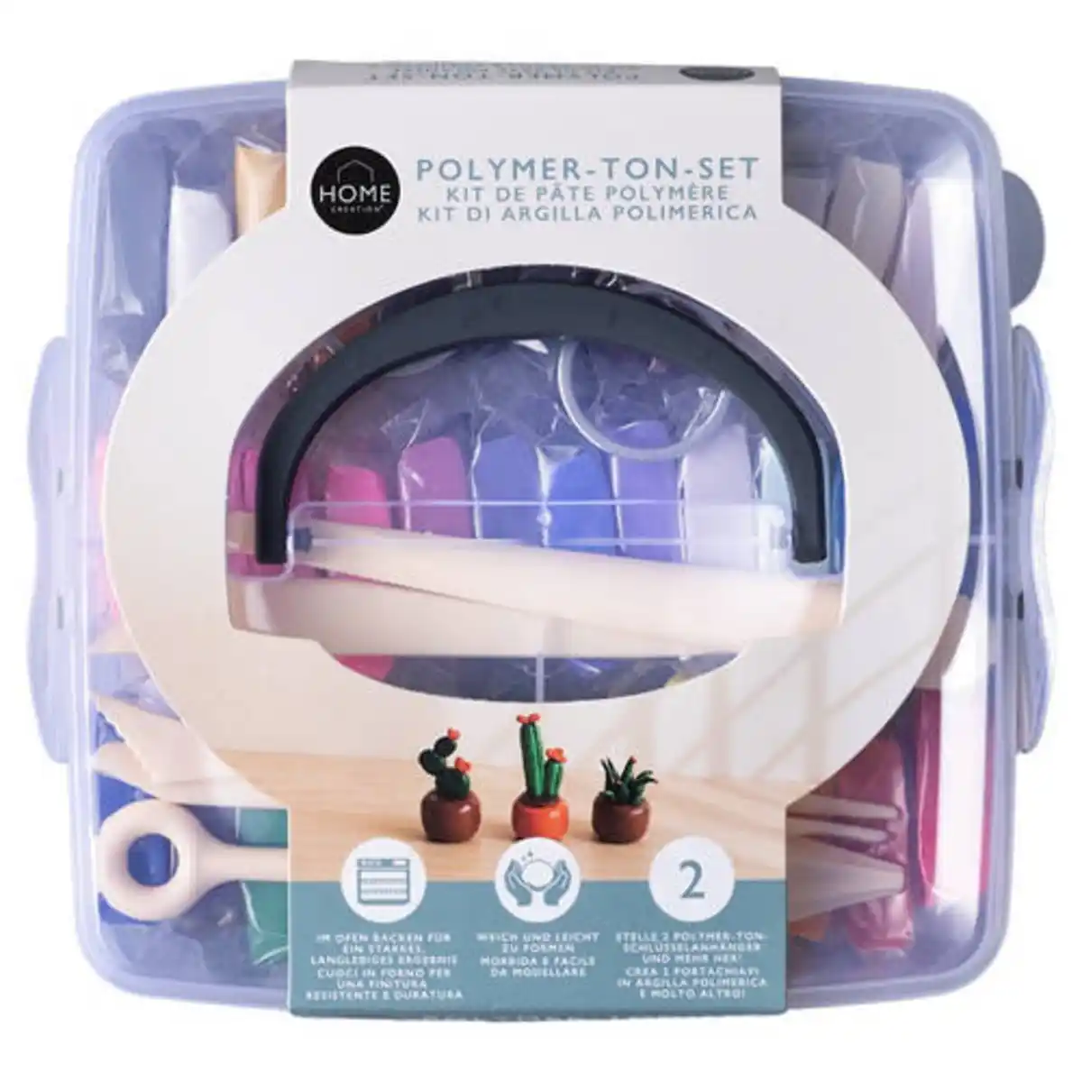 Bild 1 von HOME CREATION Polymer-Ton-Set, Gießpulver oder Silikon-Formen, Ton-Set