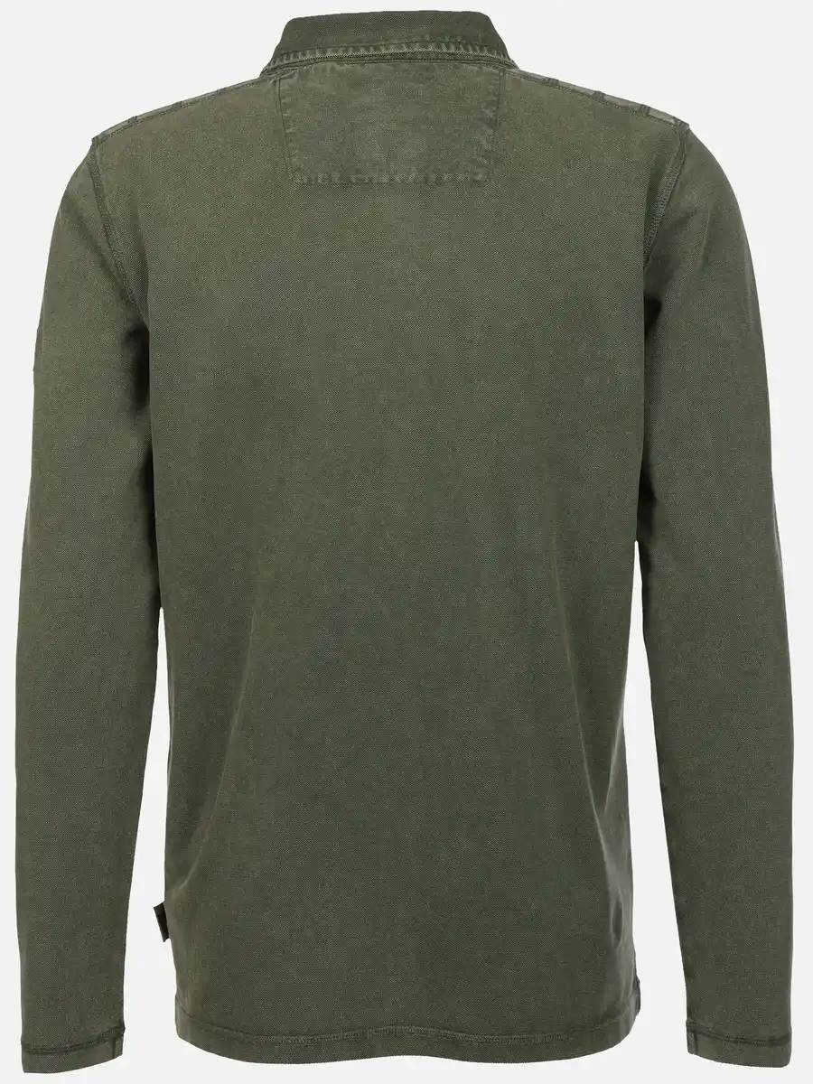 Bild 2 von Herren Poloshirt mit Stickerei Oliv