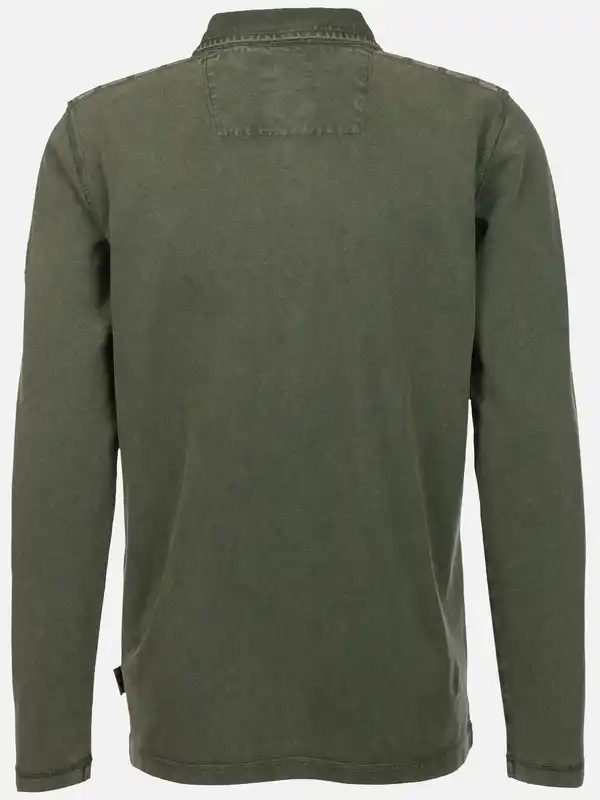 Bild 2 von Herren Poloshirt mit Stickerei Oliv