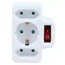 Bild 1 von 3-fach Steckdosenadapter mit Kinderschutz
