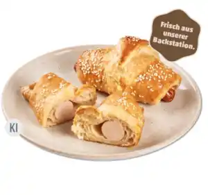 BÄCKERKRÖNUNG Wienerle-Croissant mit Geflügelwürstchen*