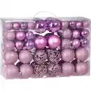 Bild 1 von casaria® Weihnachtsbaumkugeln 100-teilig rosa